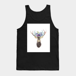 Deer with flower crown Tank Top